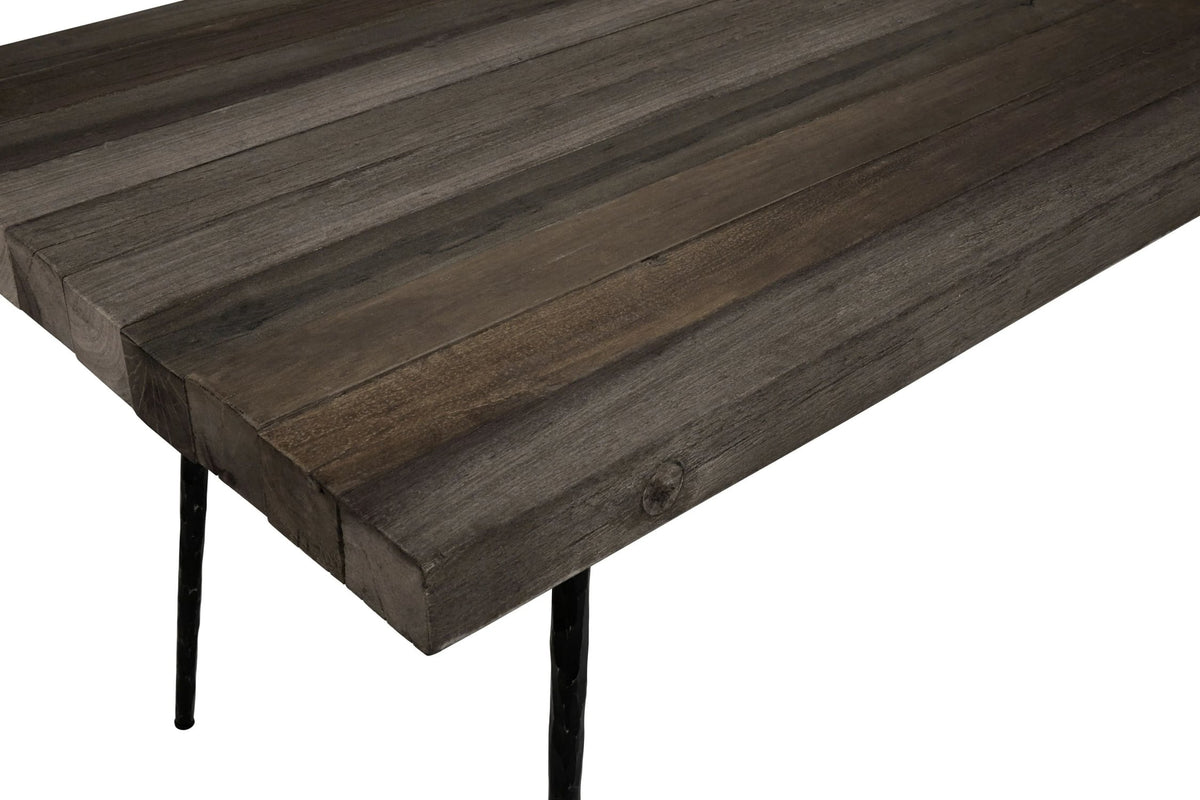 Forge Recycled Oak Wood Rectangular Dining Table