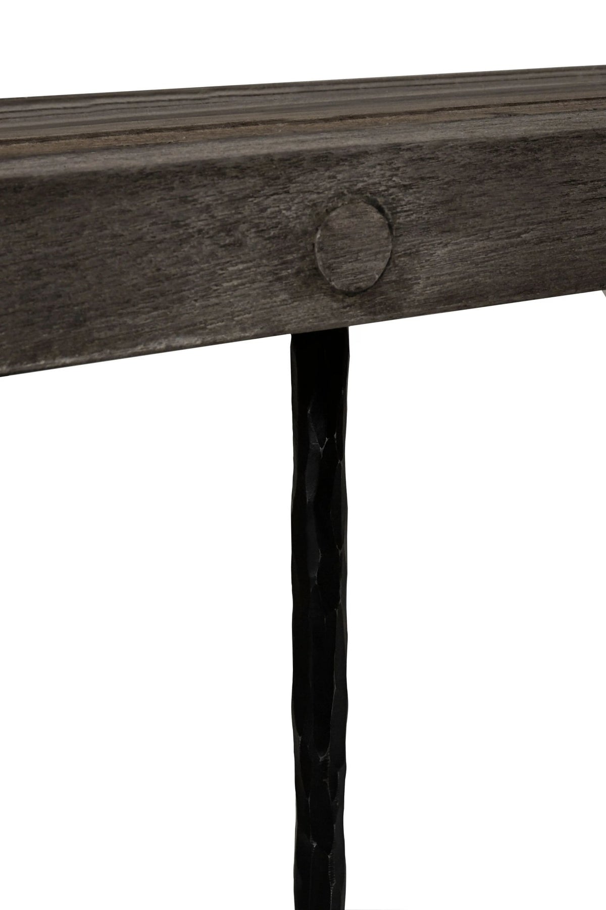 Forge Recycled Oak Wood Rectangular Dining Table