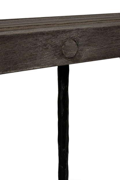 Forge Recycled Oak Wood Rectangular Dining Table