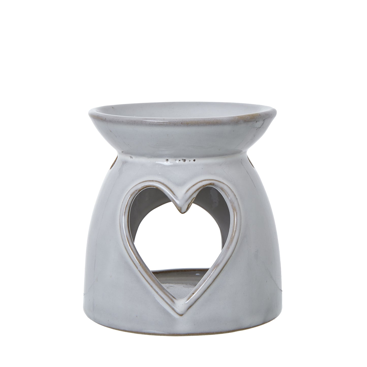White Ceramic Heart Cut-Out Wax Melt Tealight Holder - Christmas Candles & Candle Accessories from the Quanta Home collection.