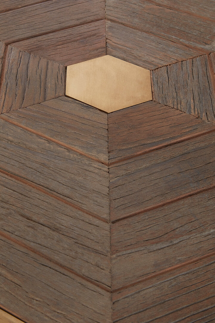 Colossus Large Hexagon End Table