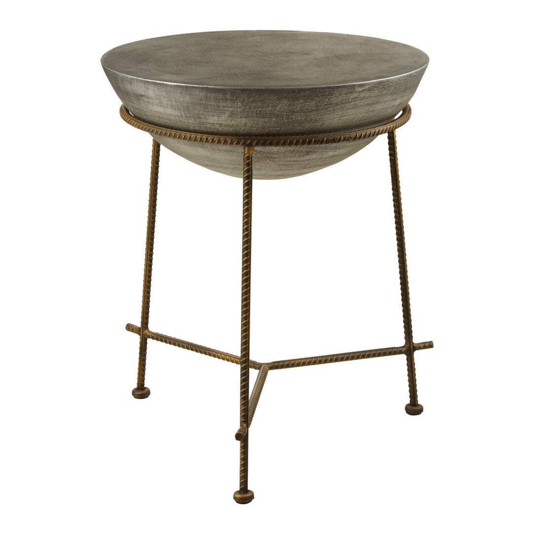 Element Concrete Bowl Shaped Side Table