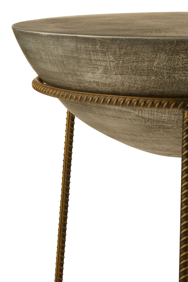 Element Concrete Bowl Shaped Side Table