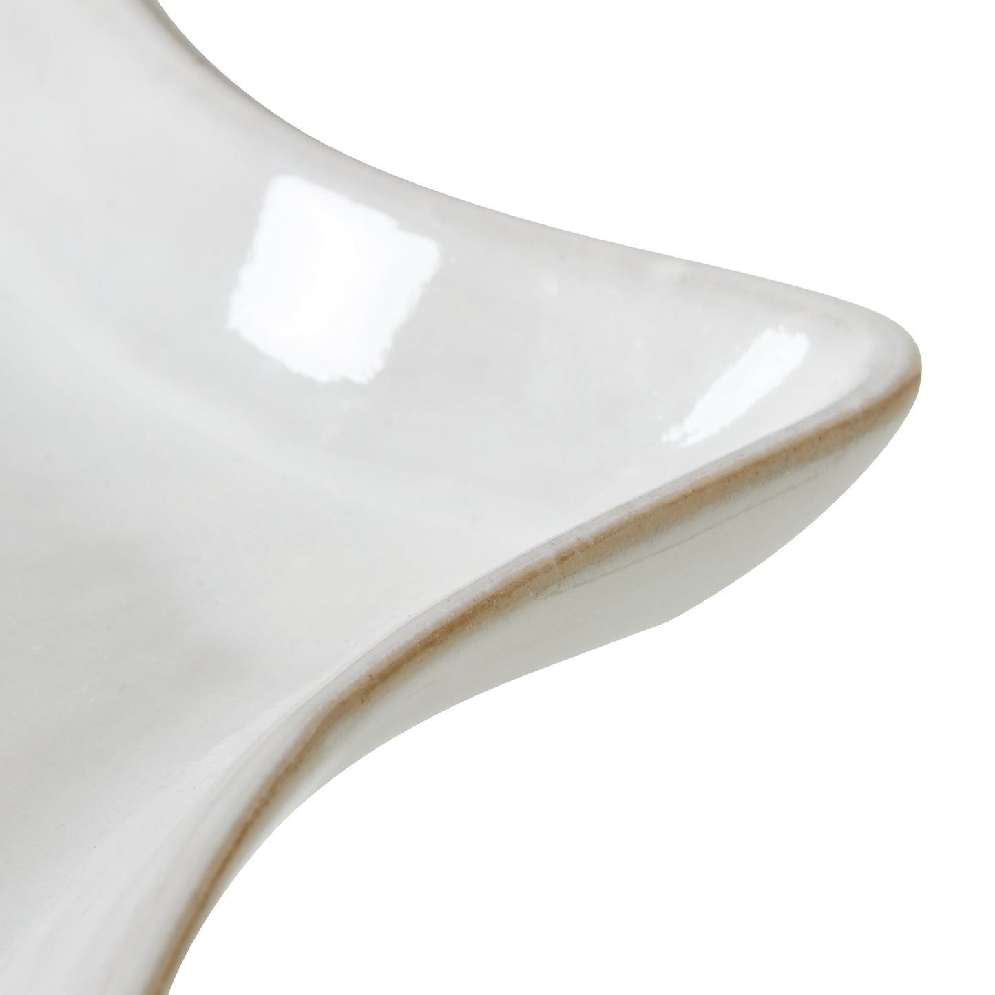 Medium White Ceramic Star Dish - Christmas Room Decorations from the Quanta Home collection.