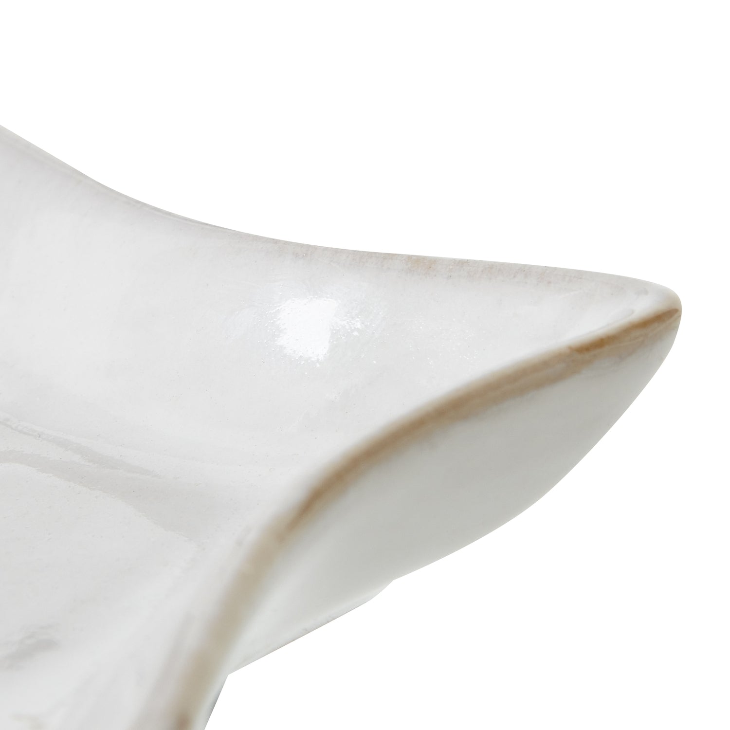 Small White Ceramic Star Dish - Christmas Room Decorations from the Quanta Home collection.