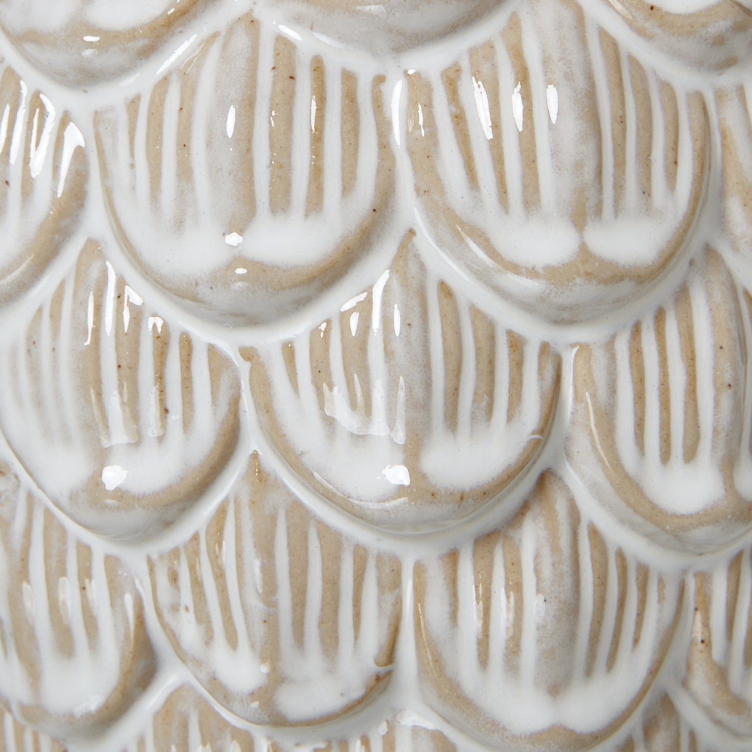 Large Ceramic Pine Cone Trinket Dish With Lid - Christmas Room Decorations from the Quanta Home collection.