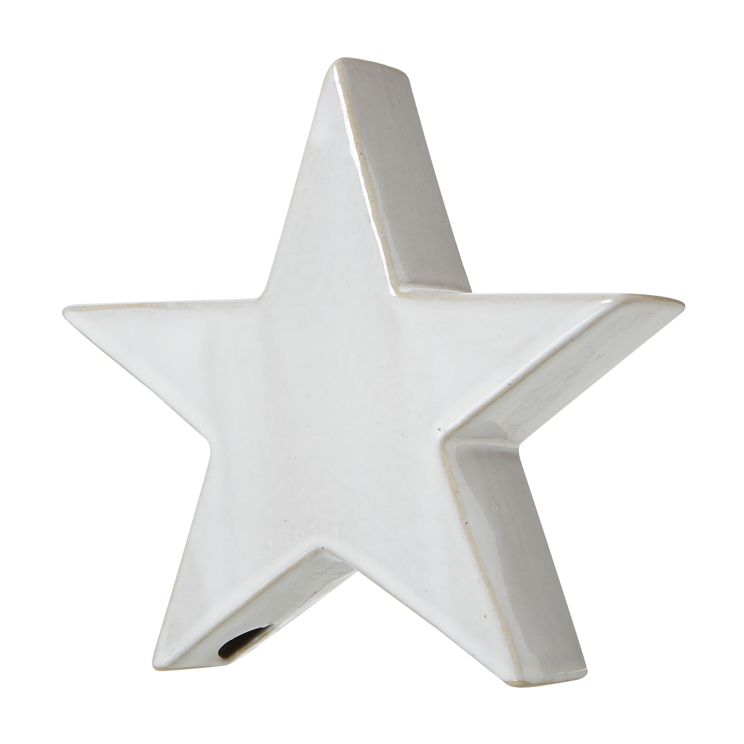 Large Ceramic Standing Star Decoration - Christmas Room Decorations from the Quanta Home collection.