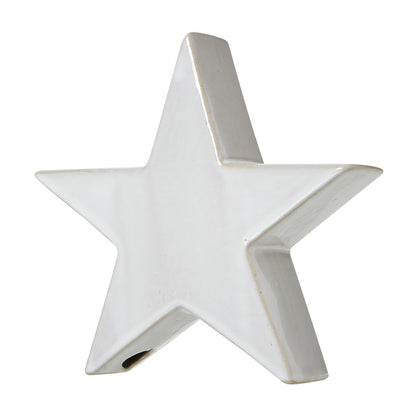 Large Ceramic Standing Star Decoration - Christmas Room Decorations from the Quanta Home collection.