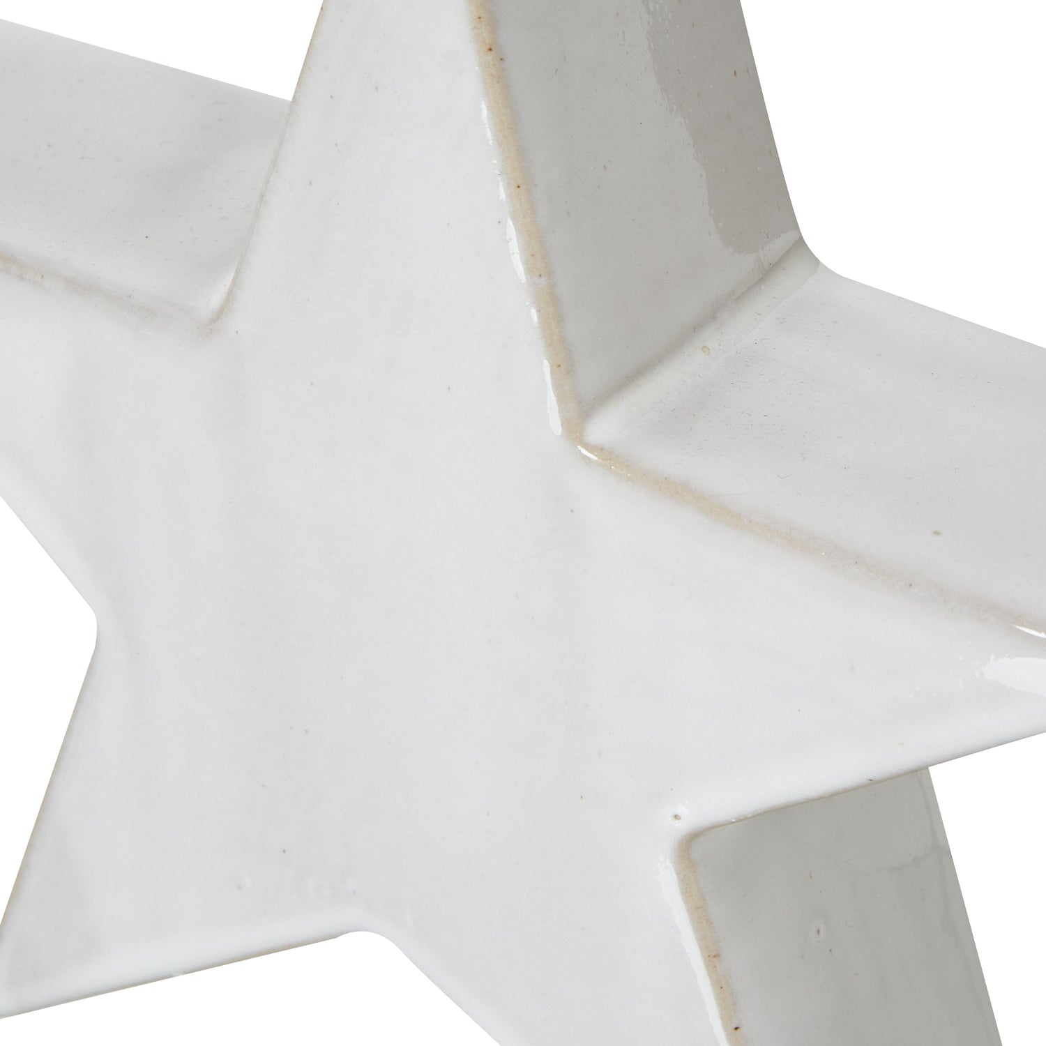 Large Ceramic Standing Star Decoration - Christmas Room Decorations from the Quanta Home collection.