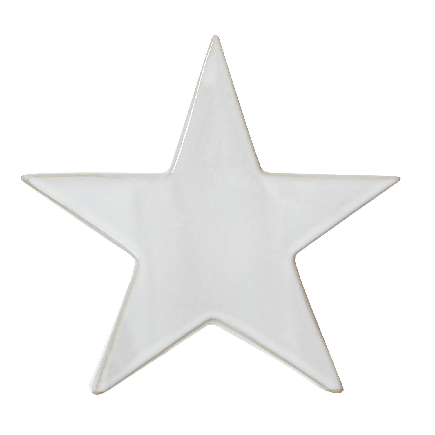 Large Ceramic Standing Star Decoration - Christmas Room Decorations from the Quanta Home collection.
