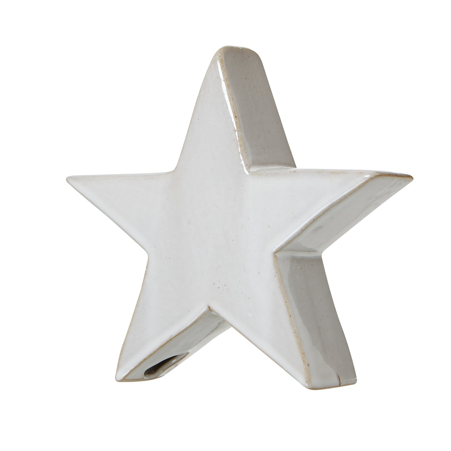 Medium Ceramic Standing Star Decoration - Christmas Room Decorations from the Quanta Home collection.