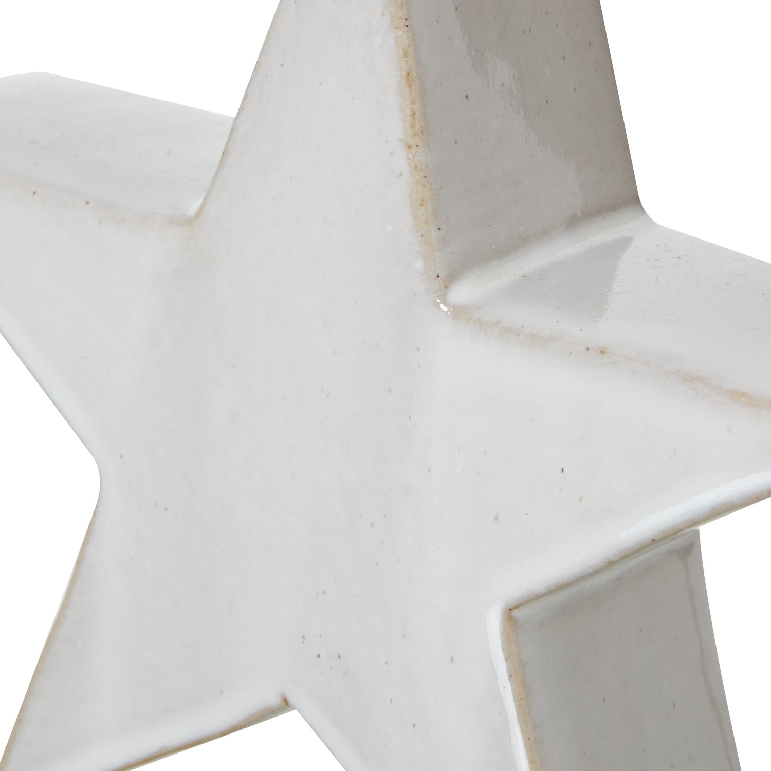 Medium Ceramic Standing Star Decoration - Christmas Room Decorations from the Quanta Home collection.