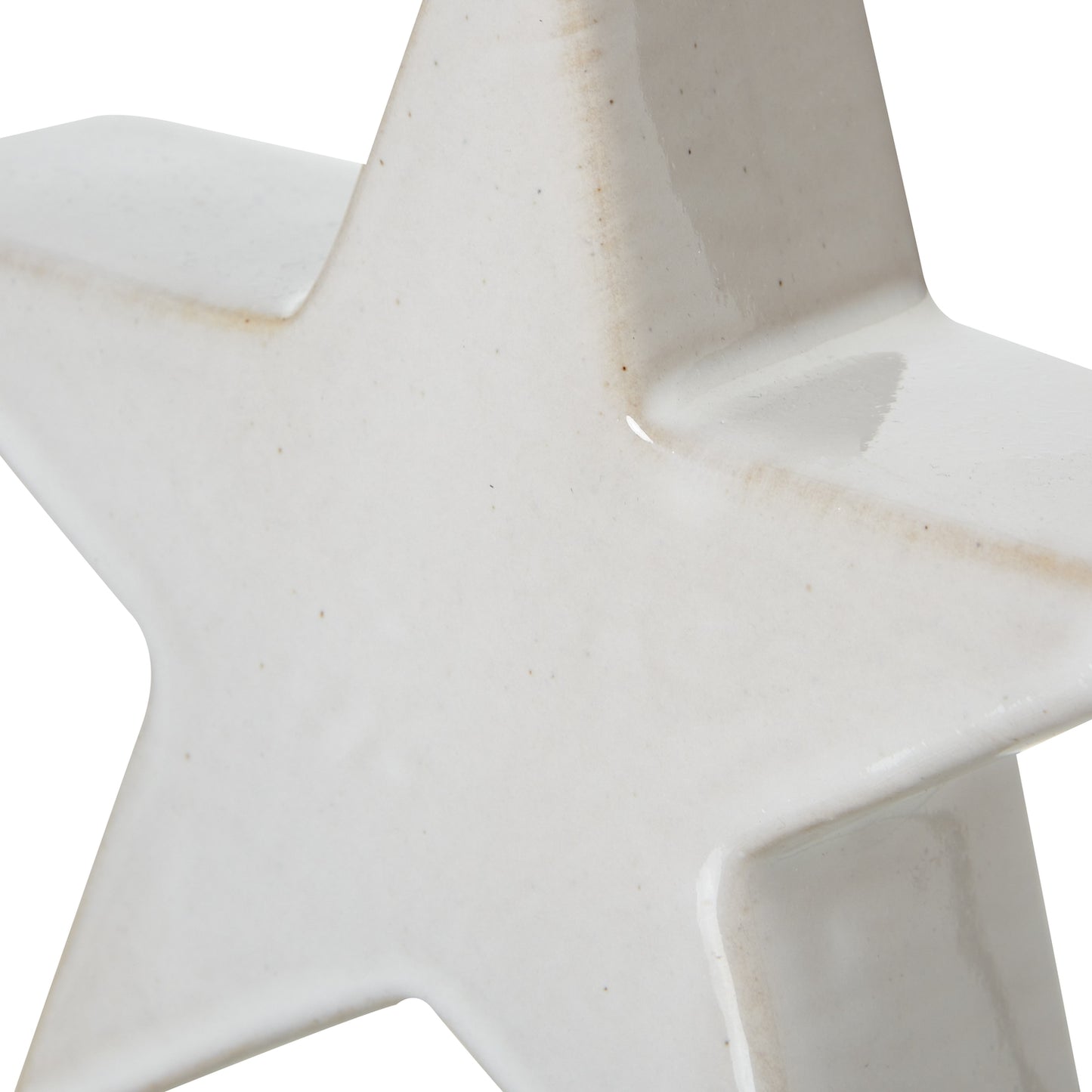 Small Ceramic Standing Star Decoration - Christmas Room Decorations from the Quanta Home collection.