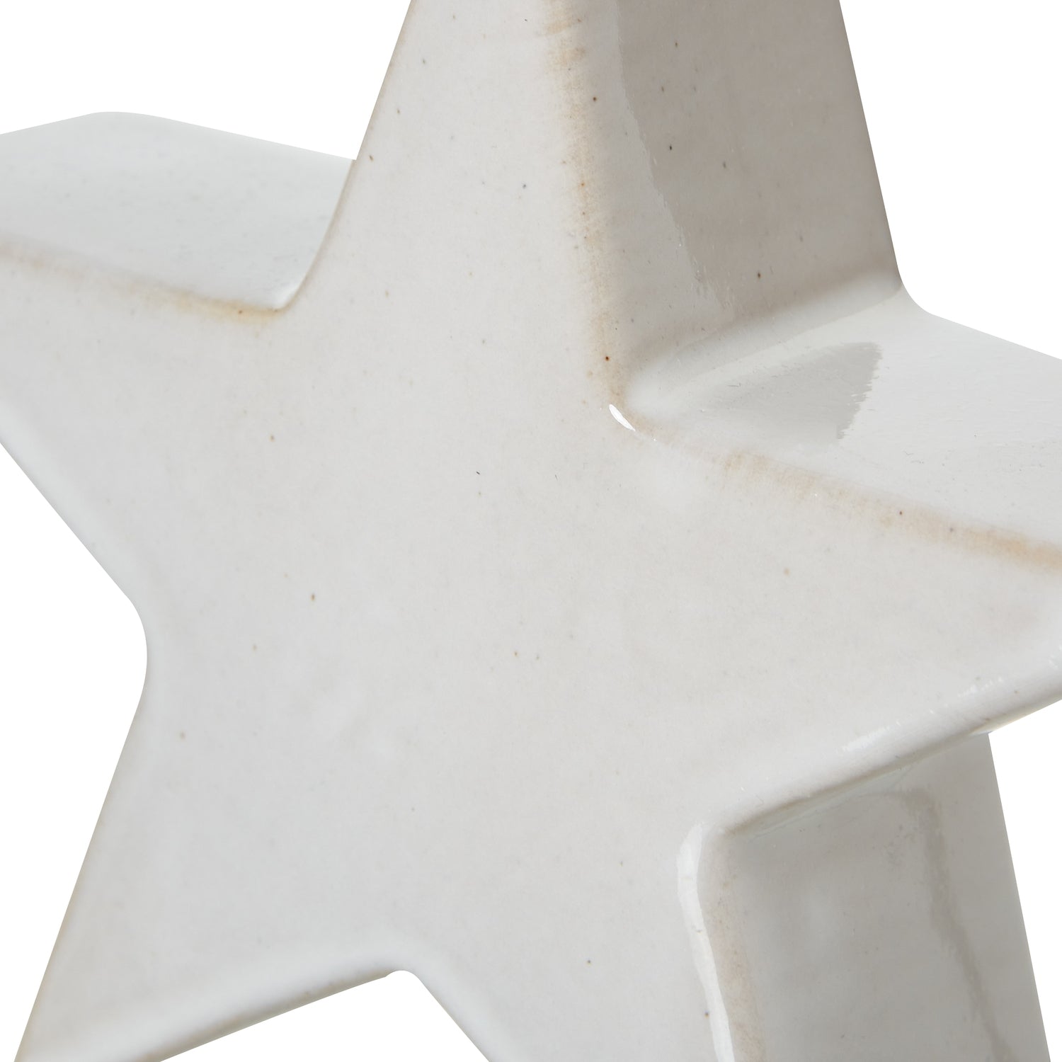 Small Ceramic Standing Star Decoration - Christmas Room Decorations from the Quanta Home collection.