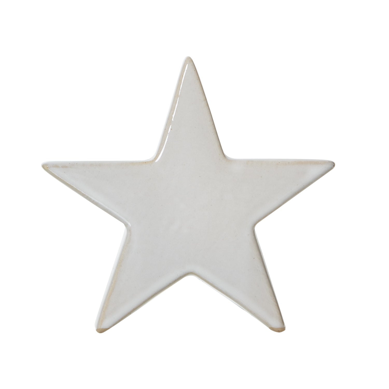 Small Ceramic Standing Star Decoration - Christmas Room Decorations from the Quanta Home collection.