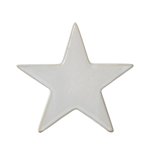 Small Ceramic Standing Star Decoration - Christmas Room Decorations from the Quanta Home collection.