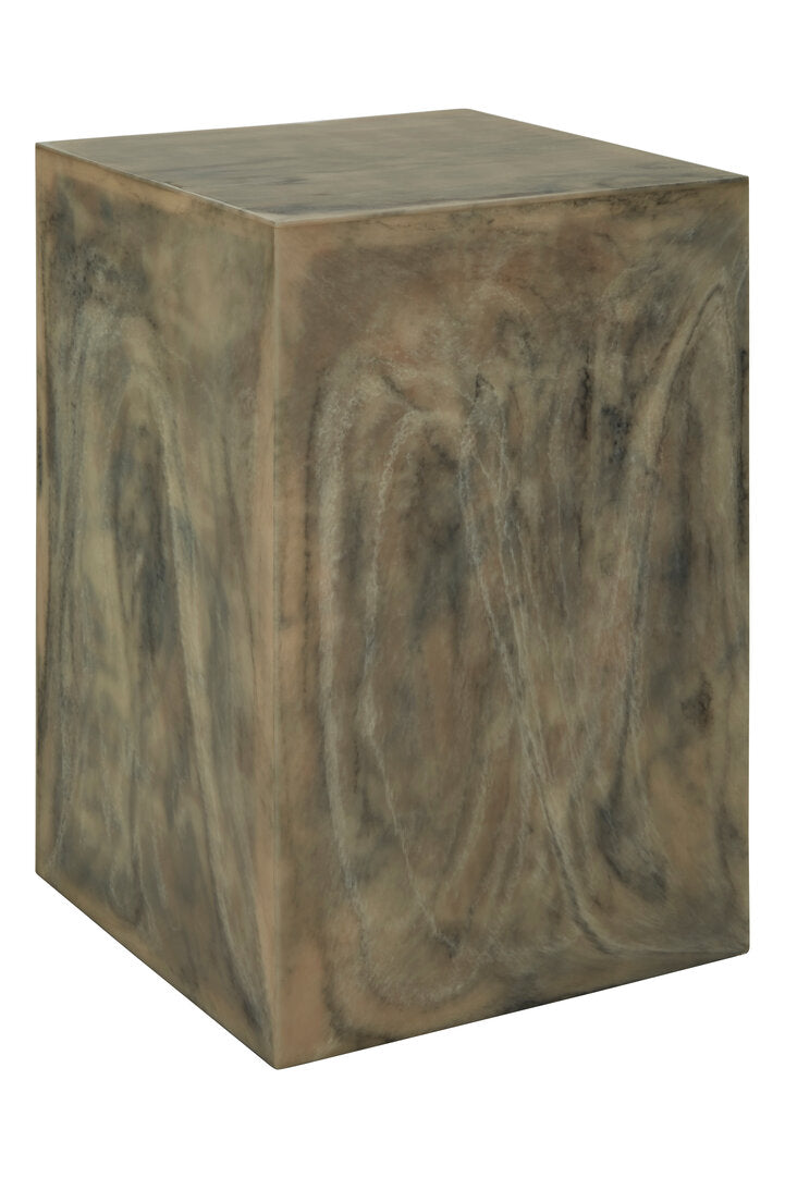 Blush Marble Effect Side Table and Stool