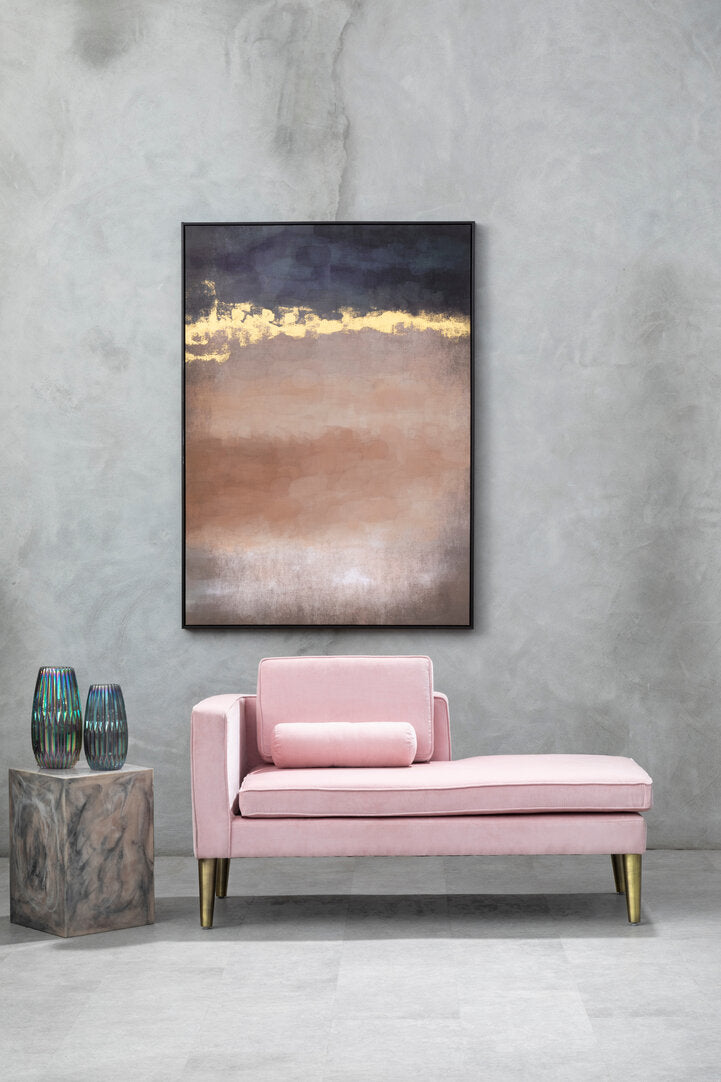 Blush Marble Effect Side Table and Stool