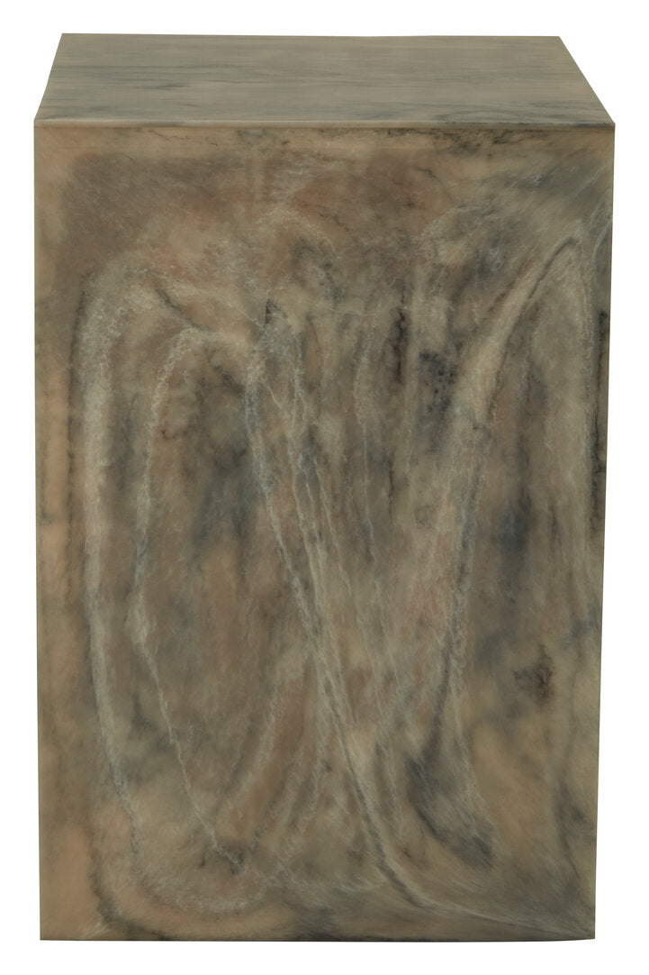 Blush Marble Effect Side Table and Stool