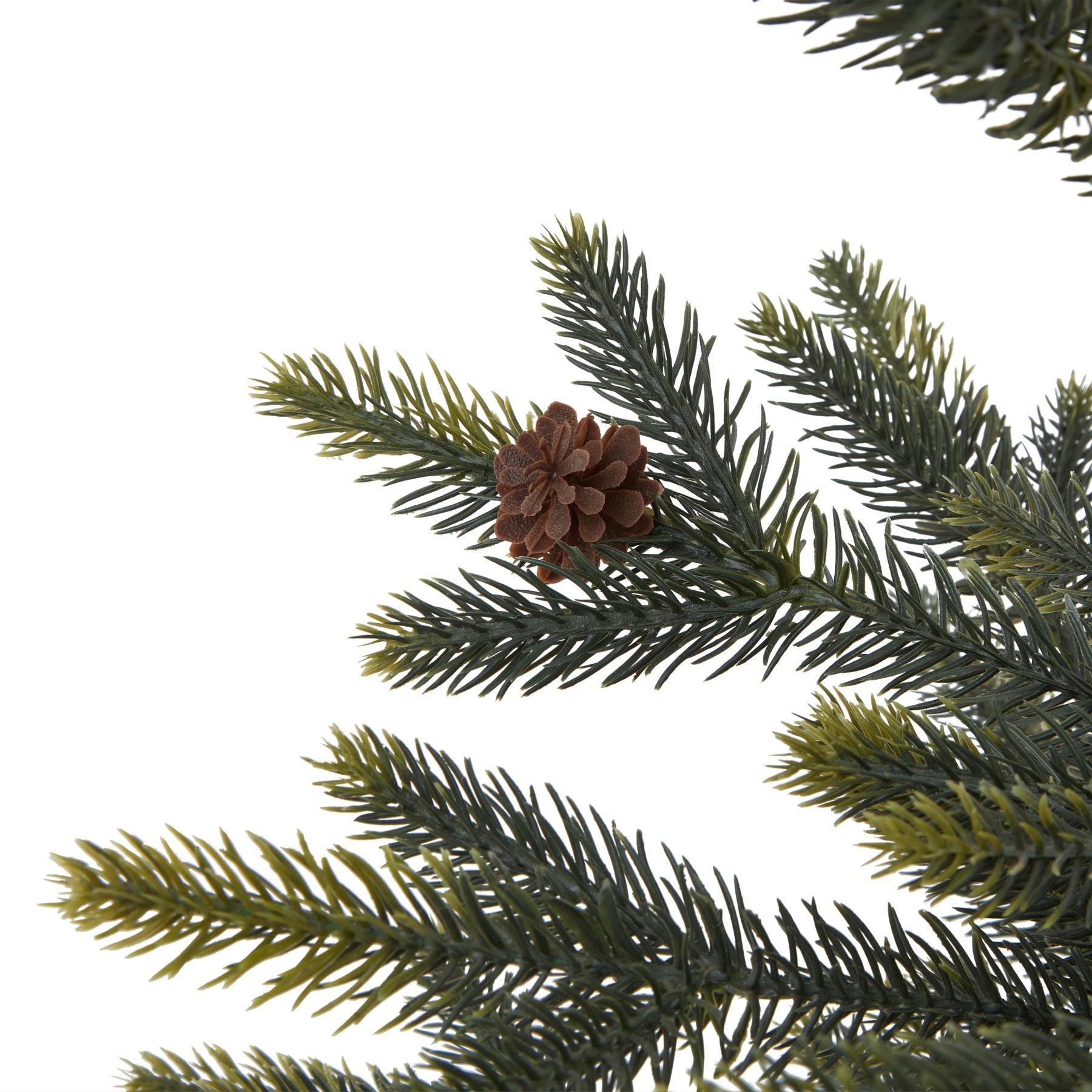 Medium Spruce Tree With Wicker Basket - Festive Flowers & Foliage from the Quanta Home collection.