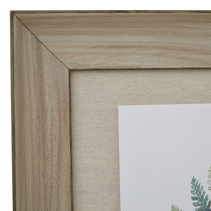 Watercolour Fern Duo In Washed Wood Frame - Printed Art from the Quanta Home collection.