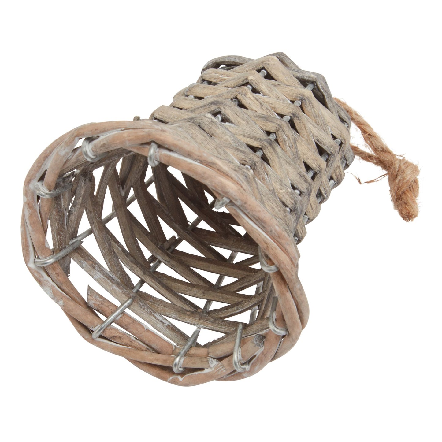 The Noel Collection Small Wicker Bell Decoration - Christmas Decorations from the Quanta Home collection.