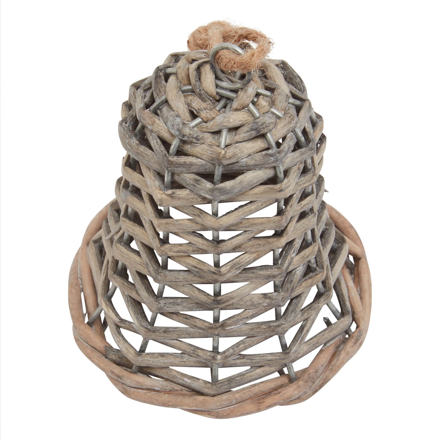 The Noel Collection Small Wicker Bell Decoration - Christmas Decorations from the Quanta Home collection.