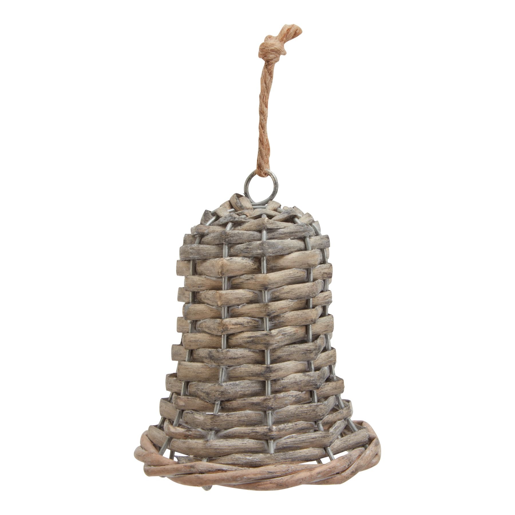 The Noel Collection Small Wicker Bell Decoration - Christmas Decorations from the Quanta Home collection.