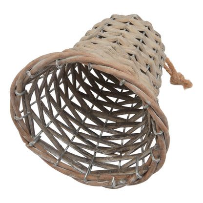 The Noel Collection Medium Wicker Bell Decoration - Christmas Decorations from the Quanta Home collection.