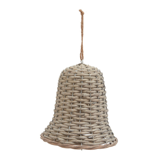 The Noel Collection Extra Large Wicker Bell Decoration - Christmas Decorations from the Quanta Home collection.