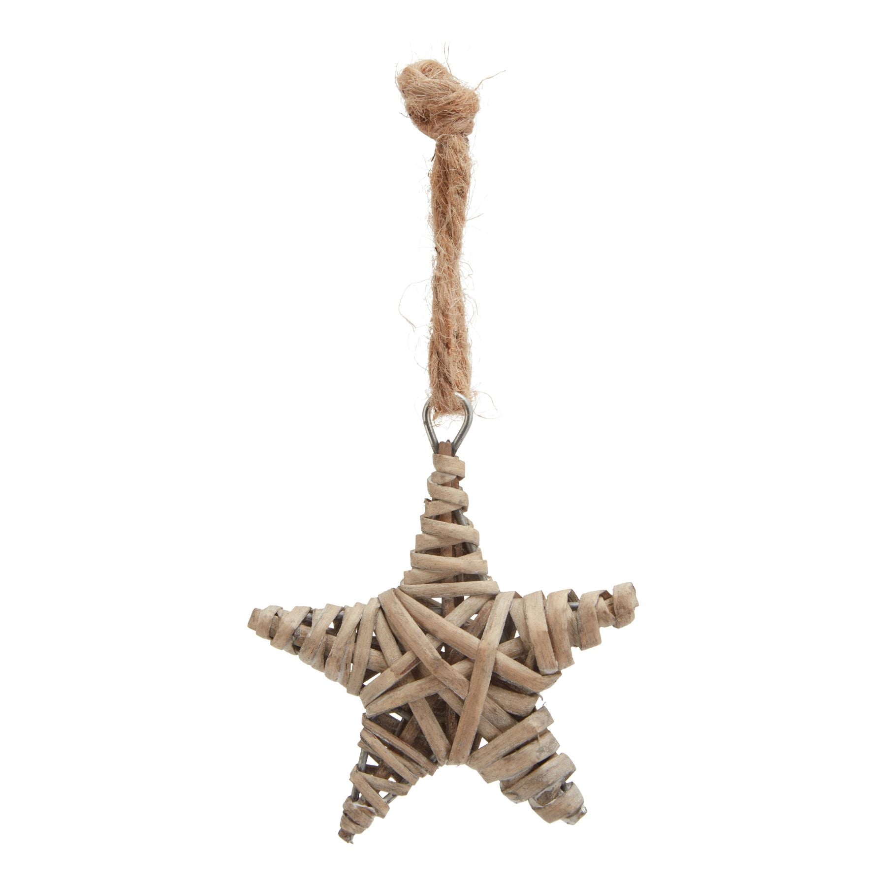 The Noel Collection Small Wicker Star Decoration - Christmas Decorations from the Quanta Home collection.