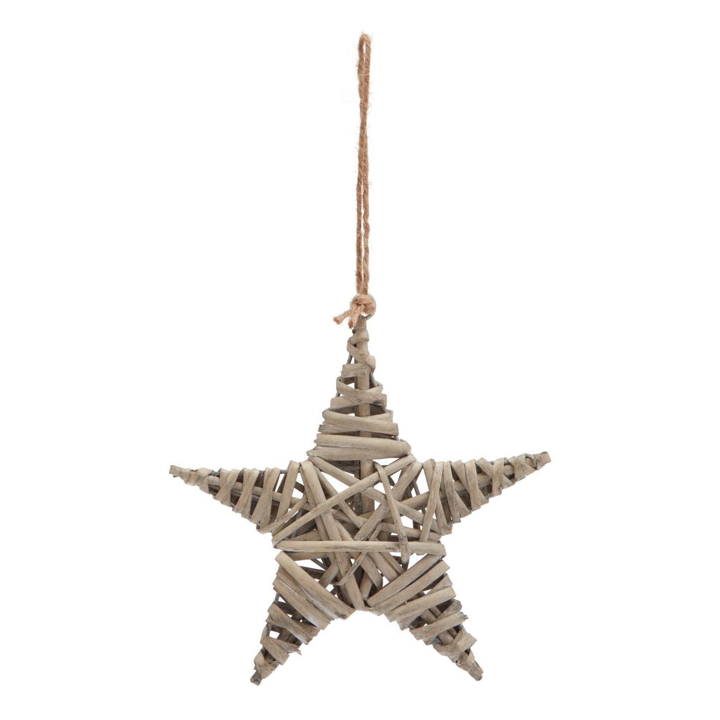The Noel Collection Medium Wicker Star Decoration - Christmas Decorations from the Quanta Home collection.