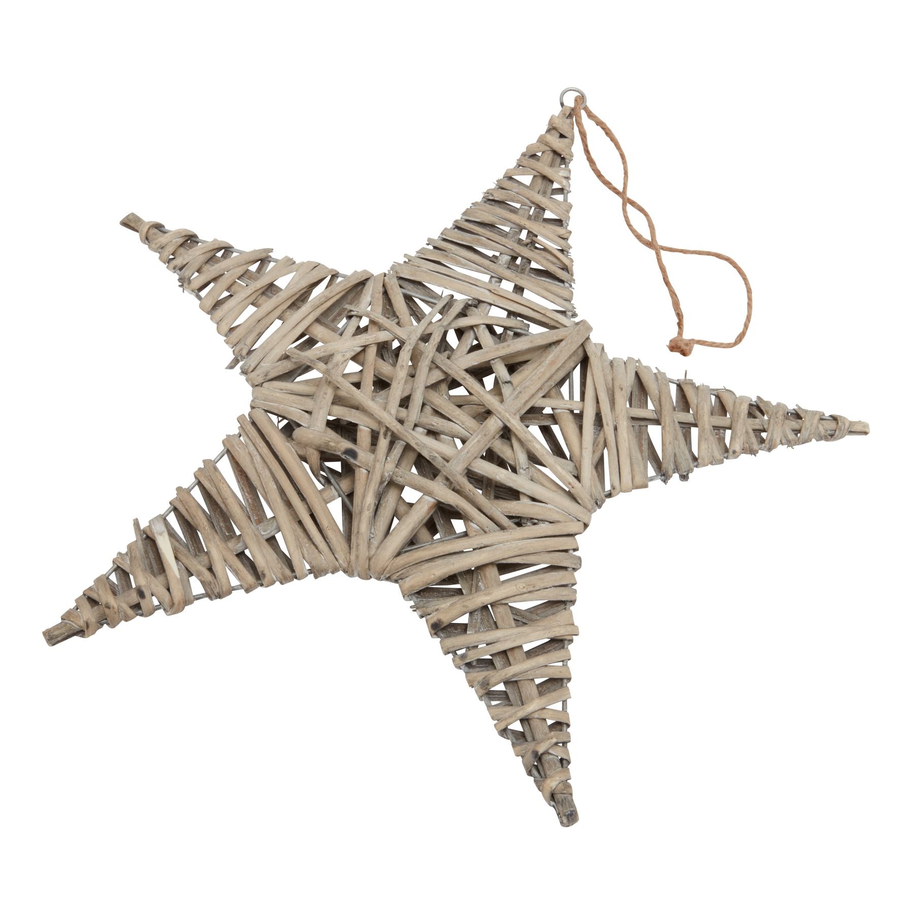 The Noel Collection Large Wicker Star Decoration - Christmas Decorations from the Quanta Home collection.