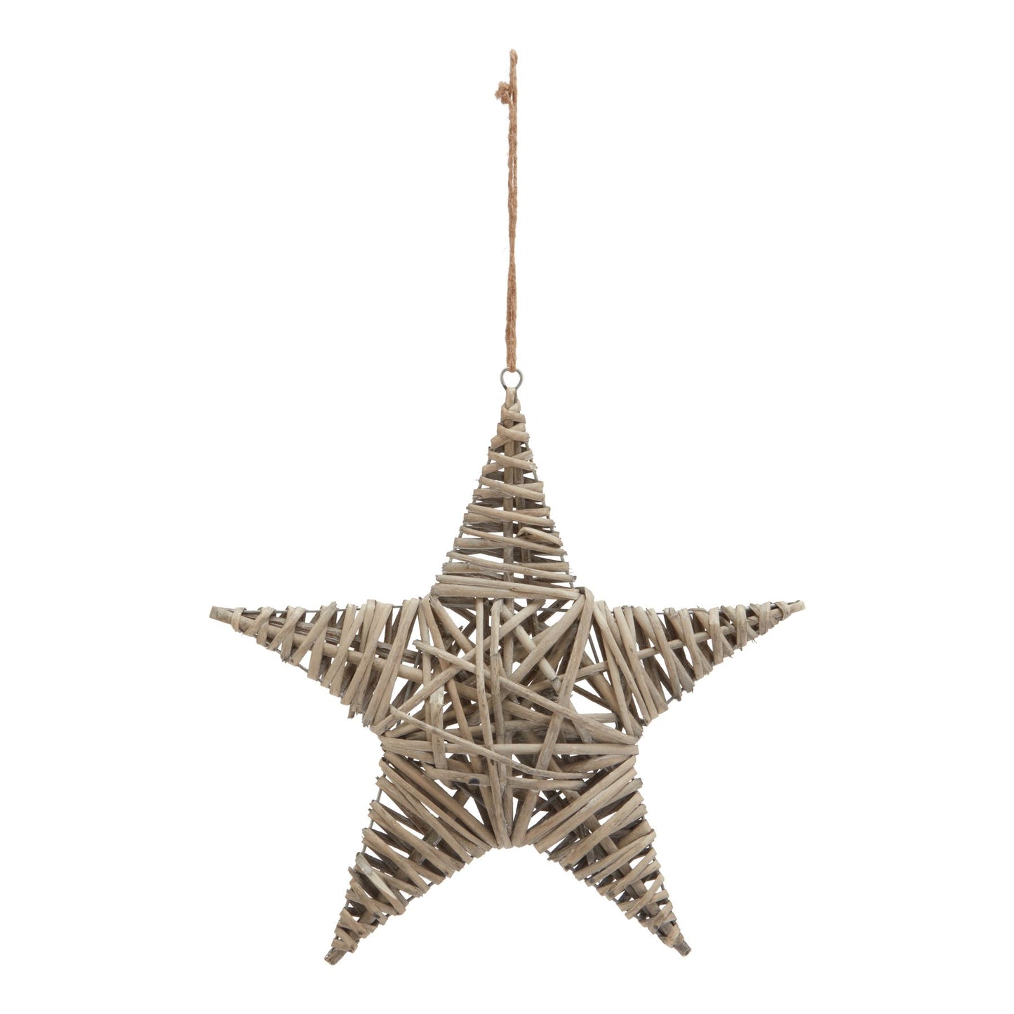 The Noel Collection Large Wicker Star Decoration - Christmas Decorations from the Quanta Home collection.