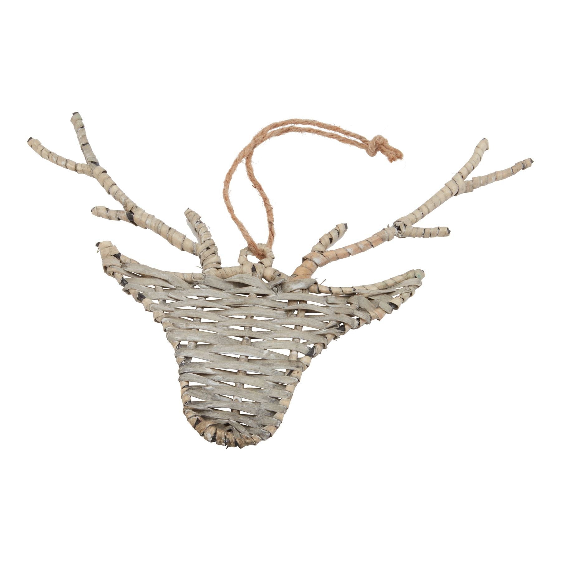 The Noel Collection Wicker Hanging Reindeer - Christmas Decorations from the Quanta Home collection.