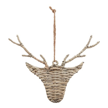 The Noel Collection Wicker Hanging Reindeer - Christmas Decorations from the Quanta Home collection.