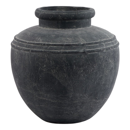 Amalfi Large Grey Water Pot - Indoor Planters from the Quanta Home collection.