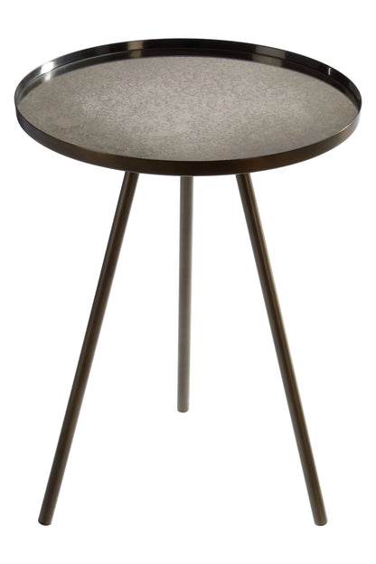 Aria Black Finish Side Table