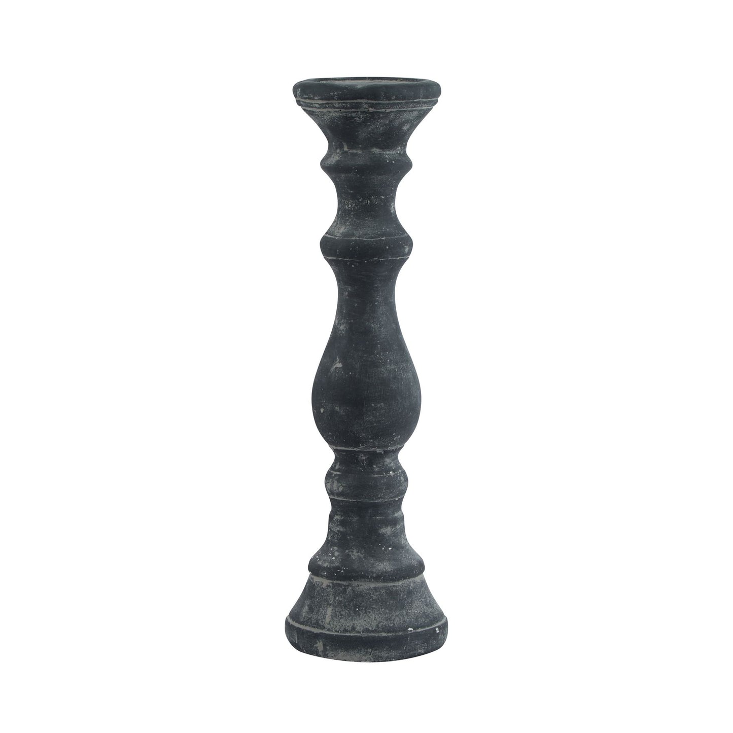 Amalfi Large Grey Column Candle Holder - Candle Holders from the Quanta Home collection.
