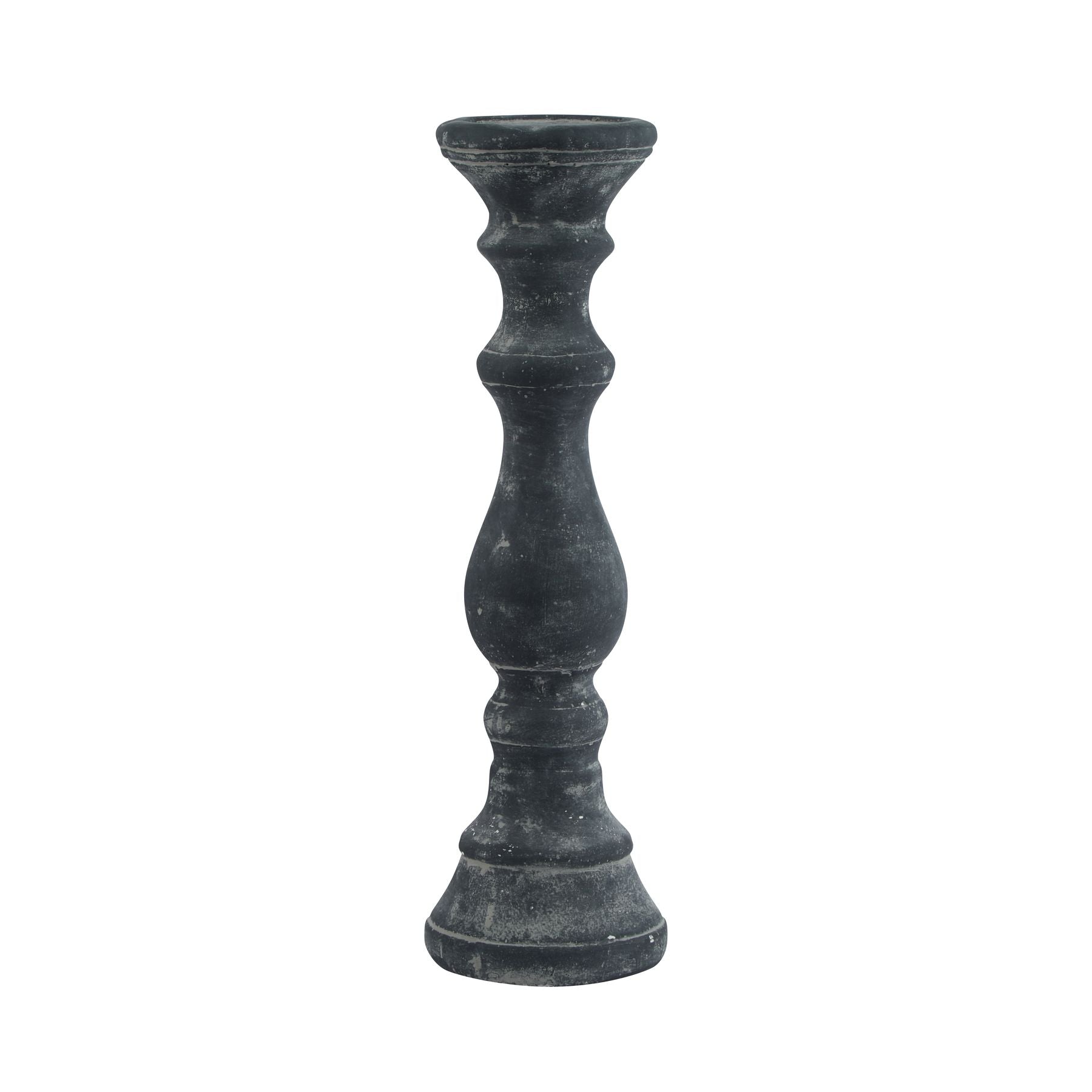 Amalfi Large Grey Column Candle Holder - Candle Holders from the Quanta Home collection.
