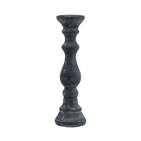 Amalfi Large Grey Column Candle Holder - Candle Holders from the Quanta Home collection.