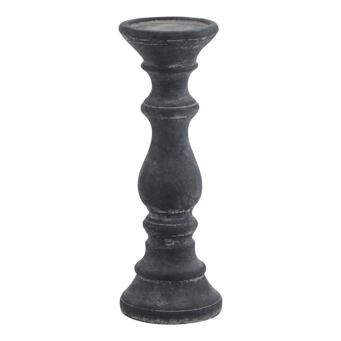 Amalfi Grey Column Candle Holder - Candle Holders from the Quanta Home collection.