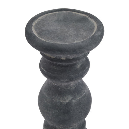 Amalfi Small Grey Column Candle Holder - Candle Holders from the Quanta Home collection.