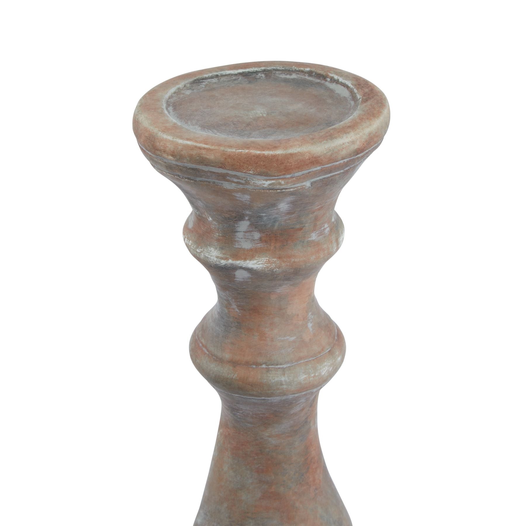 Siena Large Brown Column Candle Holder - Candle Holders from the Quanta Home collection.