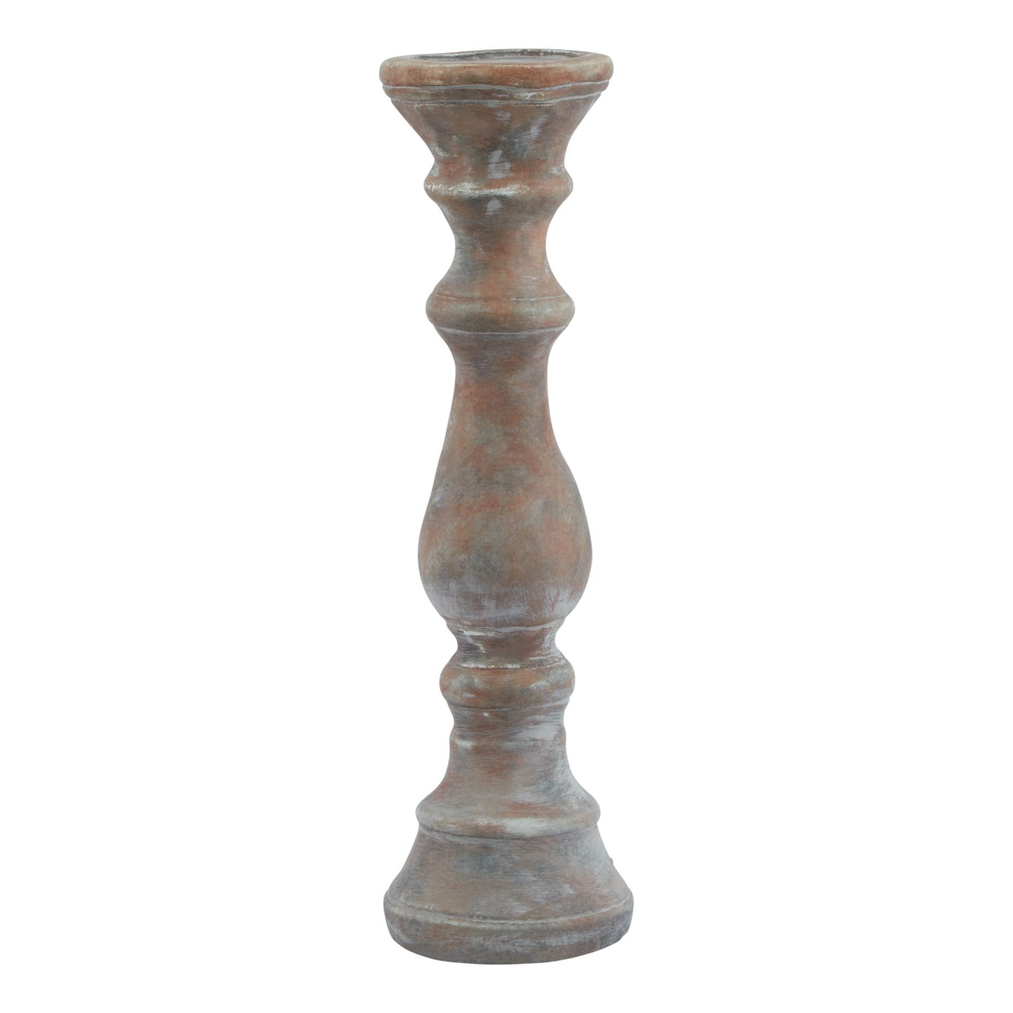 Siena Large Brown Column Candle Holder - Candle Holders from the Quanta Home collection.