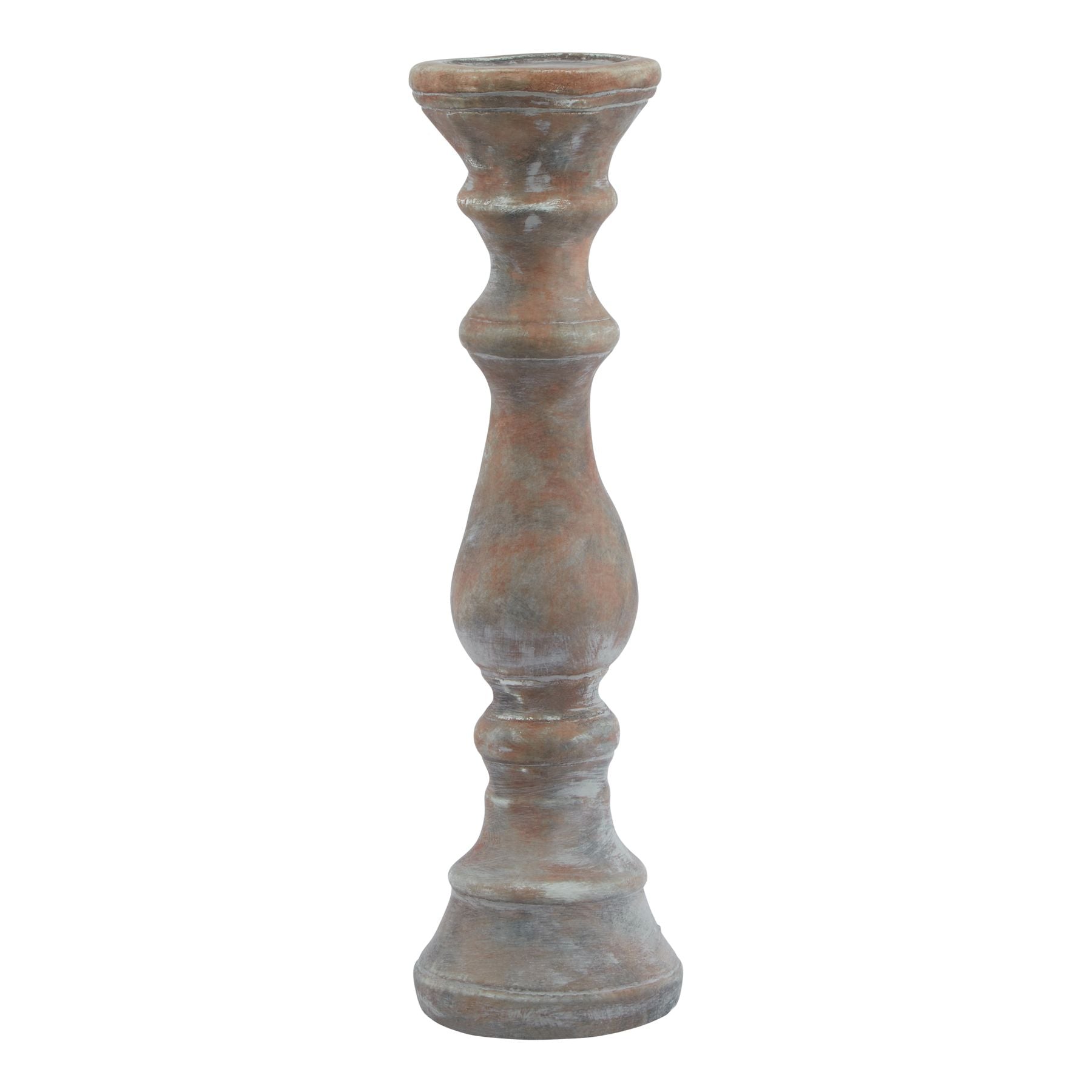 Siena Large Brown Column Candle Holder - Candle Holders from the Quanta Home collection.