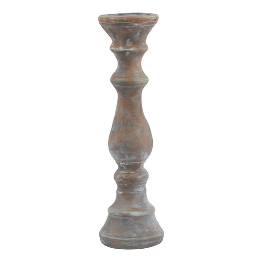 Siena Large Brown Column Candle Holder - Candle Holders from the Quanta Home collection.