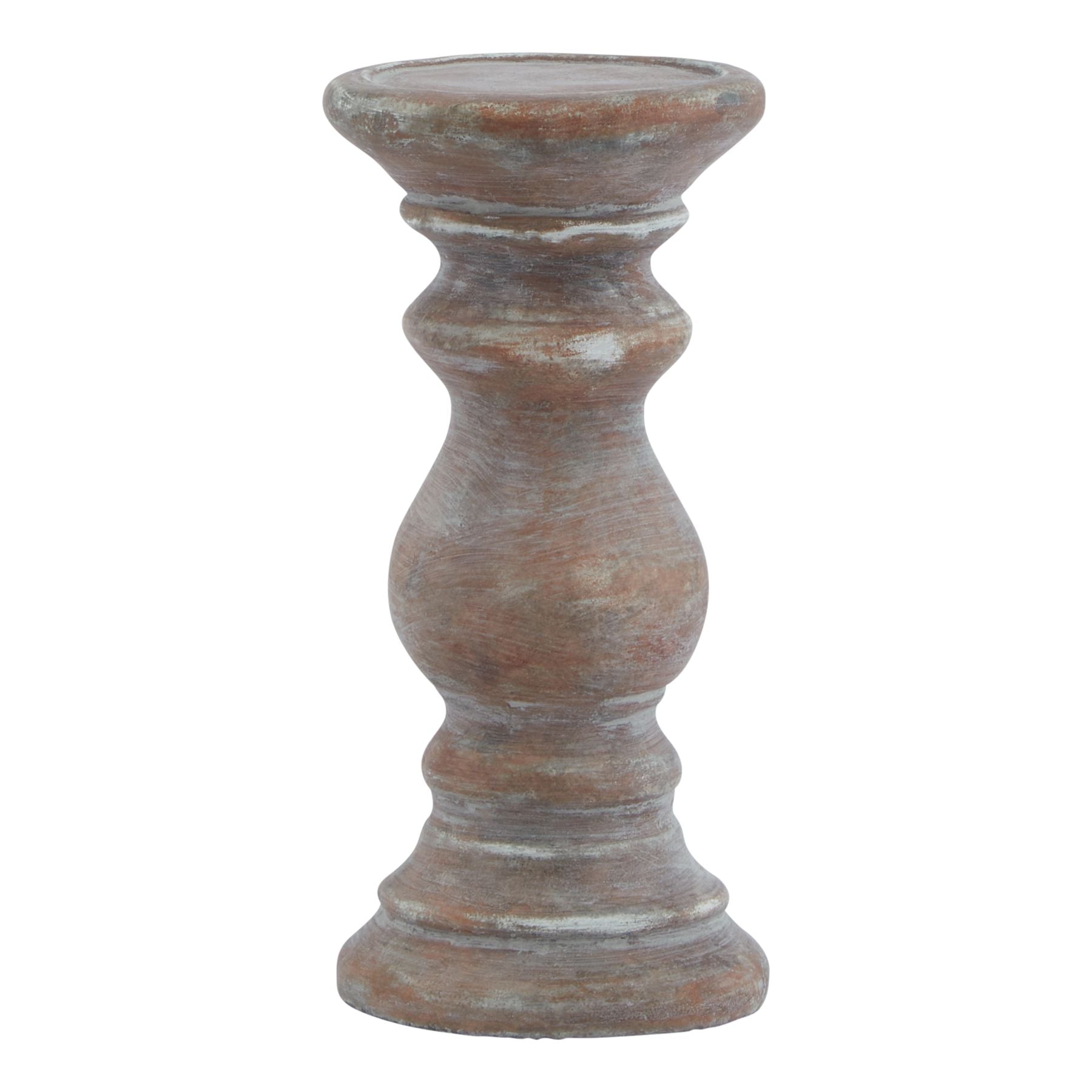 Siena Small Brown Column Candle Holder - Candle Holders from the Quanta Home collection.
