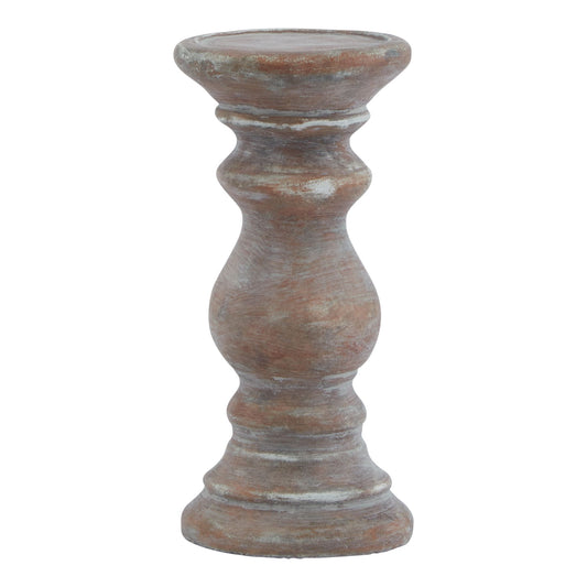 Siena Small Brown Column Candle Holder - Candle Holders from the Quanta Home collection.