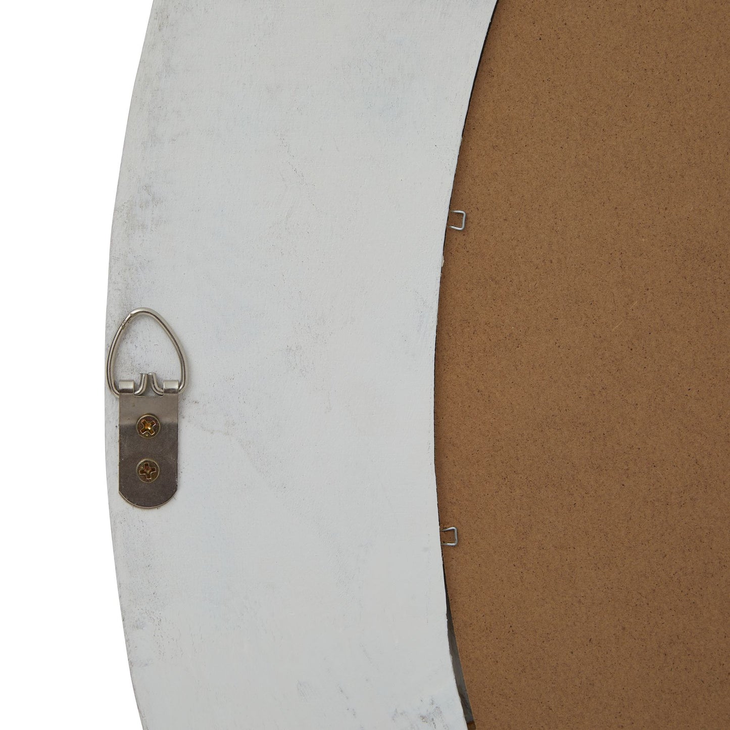 Washed Wood Round Framed Mirror - Wall Mirrors from the Quanta Home collection.